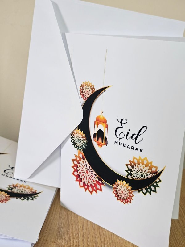 10pcs Eid Mubarak A5 Card Eid Moon